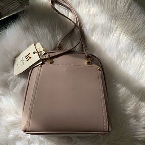 Purse to backpack convertible bag Mauve & Gray